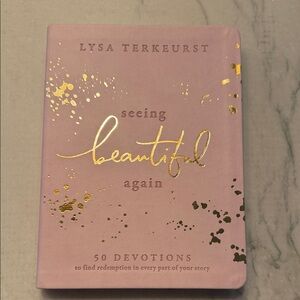 Elegant Pink Book with Gold Details